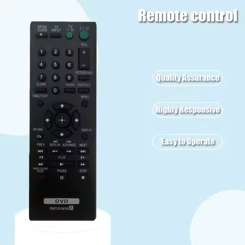 New Replacement Sony DVD Player Remote RMT-D197A for Sony DVD Player DVPSR201P DVPSR210P DVPSR405P D