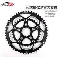 CRUZbike Road Bike Aluminium Alloy Chainring Double Chainring 50-34T Chainring GXP Adapter BCD110