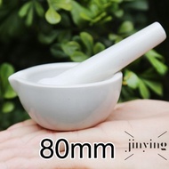 【💛JY】80mm Small Bowls Porcelain Mortar and Pestle Mixing Grinding Bowl Garlic Pugging Pot Set White DIY Gadget Cooking Tools