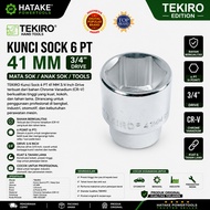 MATA TEKIRO 3/ 4 Inch 41 MM 6 Point Socket Wrench (6 PT) Cr-V Socket Bit Original | Socket Wrench 41