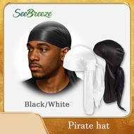 Silky  Headwrap Durags Headscarf  For Men Women Pirate Hat Satin Durag Turban Hat