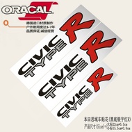 สติ๊กเกอร์ตกแต่งรถยนต์ Civic Type R EK9 สติ๊กเกอร์ขอบท้ายรถยนต์แบบปรับแต่งได้ อุปกรณ์ตกแต่งภายในรถยน