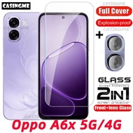 OPPO A6x 5G 2025 Tempered Glass Film Back Lens Tempered Glass Screen Protector Front Film Back Camer