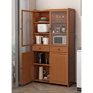 Semua-Buluh Sideboard Kabinet Mangkuk Mudah Dapur Rumah Gaya Lama Kabinet Pinggan Mangkuk Almari Dip