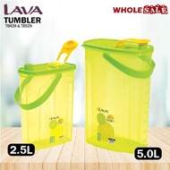 LAVA Plastic Water Bottle Tumbler With Handle 2.5L TB429 & 5L TB529/Bekas Air Minuman Plastik