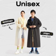 Wanita Lelaki Tebal Kalis Air Baju Hujan Perjalanan Luar Baju Hujan Boleh Guna Semula Baju Hujan