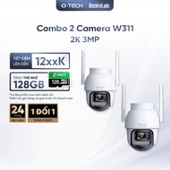 [FREE MEMORY CARD] Combo of 2 BOTSLAB W311 Outdoor Cameras with Sharp 360 Rotation - Human Detection