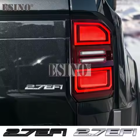 New 3D 2.7 EFI Metal Alloy Adhesive Emblem Rear Trunk Badge Sticker Body Decal for Toyota Prado Land