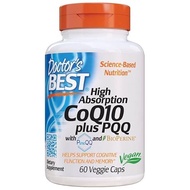Doctor's Best High Absorption CoQ10 Plus PQQ, 60 Veggie Caps