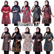 ready Model Baju Batik Wanita Terbaru 2022 Atasan Lengan Panjang Tunik