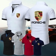 Hot Sale Summer Fashion Porsche Golf Plain Polo Shirt Men T Shirt High Quality Plus size
