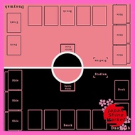 Dnoymab Full-Size Gaming Playmat - 2-Person Non-Slip Rubber Playmat with Storage Bag - 60x60cm (3mm 