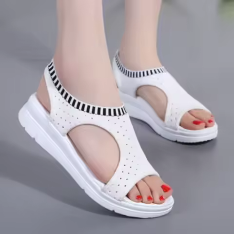 Women Sandals Breathable Comfort Shopping Ladies Walking Shoes Wedge Heels Summer Platform Sandal Sh