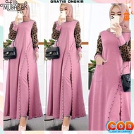 New Gamis Wanita Kekinian Bj Gmis Premium Impor Brended Fashion Muslim