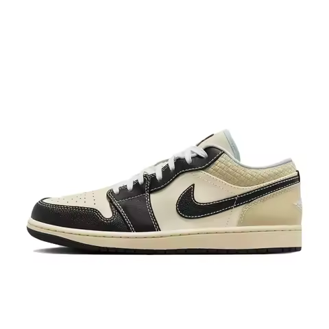Jordan Air Jordan 1 Low SECO Men's Basketball Shoes – Comfortable, Non-Slip, Low-Top, Coconut Milk/B