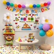 Boy Year Old Balloon Birthday Scene Decoration Ceremony Sense Children Decoration Party Atmosphere H