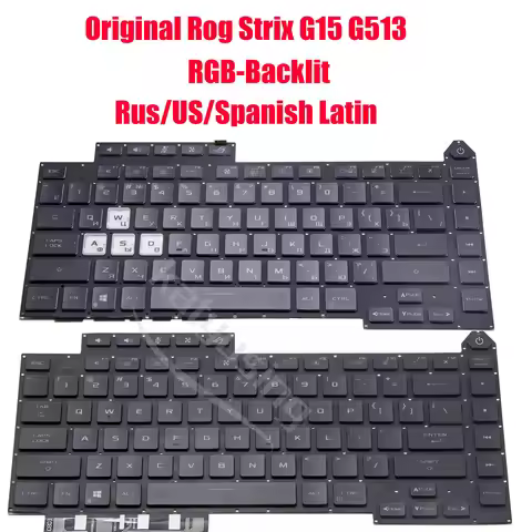 Rus US Spanish Latin Keyboard for Asus Rog Strix G15 G513 G513RC G513RM G513RW G513QR G513QE G513IM 