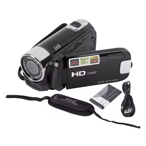 2.7in Camera 4K 48MP DV Camera 2.7in TFT Rotatable Screen 16x Digital Zoom Video Camera with USB Cab