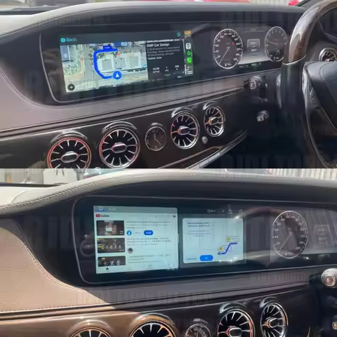 12.3 Inch Carplay For Mercedes Benz S Class W222 S350 S500 NTG5 Car GPS Navigation Head Unit Multime