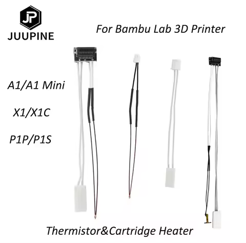 For Bambu Lab X1/X1C P1P/P1S A1 mini Thermistor & Ceramic Heating Plate For 3D Printer Hotend Heater