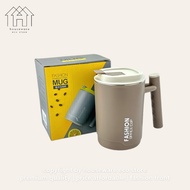 450ml Stainless Steel Coffee Mug Vacuum Insulated Bottle Tumbler with Straw Water Bottle / Breakfast