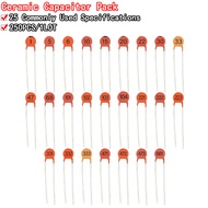 25 Various Ceramic Capacitor Set Capacitor Assortment Kit for Arduino Diy 1pf - 104pf 25 x 10pcs