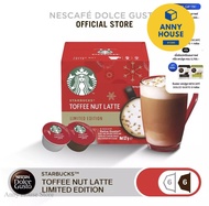 NESCAFE DOLCE GUSTO แคปซูลกาแฟ TOFFEE NUT LATTE แคปซูลกาแฟคั่วบด 12 แคปซูล 1 กล่อง