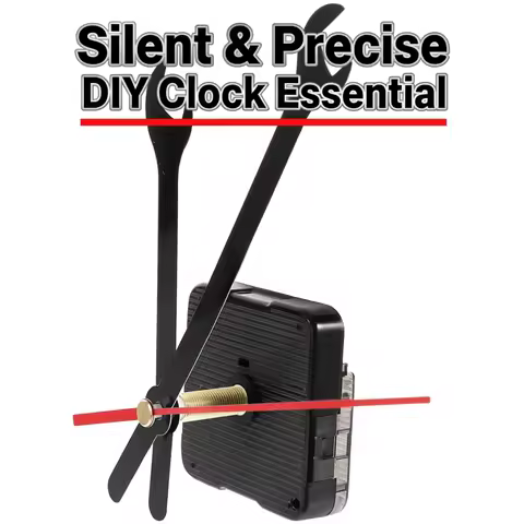 Silent Clock Mechanism Durable Plastic Wall Clock Movement Replacement Set Precision Parts Home Deco