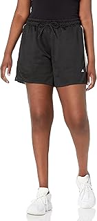 Women's Select 3-Stripes Basketball Shorts, Black/Off White, 3X-Large