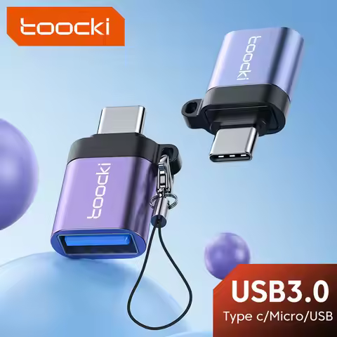 Toocki USB 3.0 To Type C OTG Adapter Micro USB Male To Type C Female Converter USB-C OTG Connector F