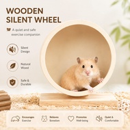 Wooden Silent Wheel for Hamster Hedgehog Chinchilla Pet Exercise Running Wheel Mute Wooden Toy