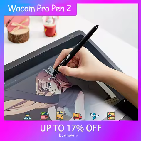 Wacom Pro Pen 2 (KP-504E) for Intuos Pro Cintiq Pro Mobile Studio Pro Display Tablets 8192 Pressure 