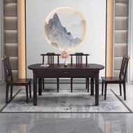 M-6/H1F2X Stone Plate Solid Wood Dining Table and Chair Home New Chinese Restaurant Dining Table Hot
