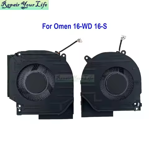 5V 12V CPU GPU Fan Cooler For HP Omen 16-WD 16-XD Victus 16-S TPN-C169 N44742 N44738 001 Laptop Cool