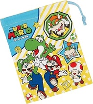 Skater KB62-A Super Mario Boy's Bento Cup Bag with Gusset, 8.3 x 5.9 inches (21 x 15 cm), Made in Ja