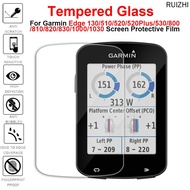2PCS Tempered Glass for Garmin Edge 130 520 520Plus 530 820 830 Screen Protector Protector glass For 1000 1030 Protective Film
