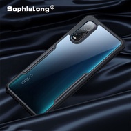 OPPO Reno3 Pro 4G Casing luxury skin feel phone Cases OPPO Reno 3 Pro Cover transparent back with Colored soft edges