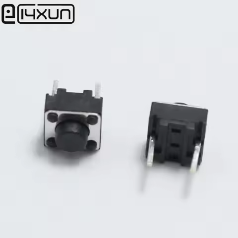 20pcs 6*6*4.3mm 2Pin Vertical Tact Switch 6x6x4.3mm 2P Micro Push Button Tactile Switchs for MP3 MP4