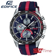 (ผ่อนชำระ สูงสุด 10 เดือน) Casio Edifice Scuderia Toro Rosso by Red Bull Limited Edition นาฬิกาข้อมือผู้ชาย สายหน้งแท้/ผ้า รุ่น EQB-1000TR-2ADR