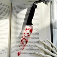 1 Pcs Blood Dagger, Small Knife Bookmark With Tassel For Mischief Book Club Reader Writers Book Love