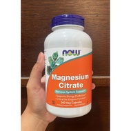 Now Magnesium Citrate contains 240 Capsules