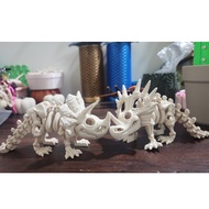 SKELETON 3D - STYRACOSAURUS 3D printed thorny horned dinosaur