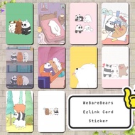 *🇸🇬SG INSTOCK* We Bare Bears Ezlink Card Sticker Protector Cute Cartoon Card Sticker 咱们裸熊磨砂可爱卡贴