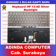 HP Keyboard Spectre 13-AE 13-AN 13-3000 13-AC 13-AD 13-AF 13-AG Silver Backlight
