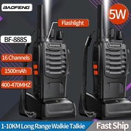 2Pcs Baofeng BF-888S Walkie Talkie Two-way Radio Set BF 888s UHF 400-470MHz 16CH long range walkie-t