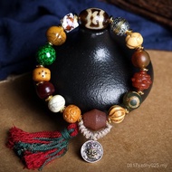 Old Agate Tibetan Style Yak Bone Barrel Beads Bracelet Beads Original Wholesale Dzi Beads Bracelet D