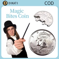 Magic Ripped Coin Silver Folding Gimmick Prop Restored Close - Up Magic Accessory