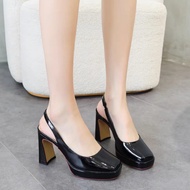GDC120 HIGH HEEL SHOES 10P HIGH AVAILABLE IN TWO COLORS BLACK AND WHITE, FASHIONABLE, LUXURY, SUITAB