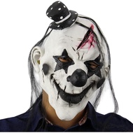 Topeng Badut Menakutkan, Topeng Badut Jahat yang Menyeramkan, Topeng Kepala Penuh Halloween dengan T