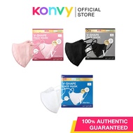 Oni V-Shape Face Mask (White, Pink, Black)